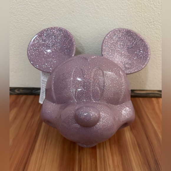 Disney Handbags - NWT Loungefly Disney Parks Purple Mickey Mouse Molded Head Crossbody Bag